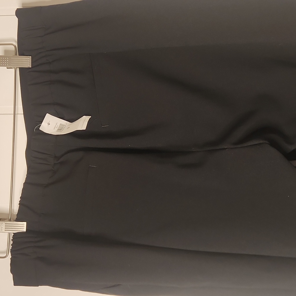 Banana Republic Timeless Staple black pull on flat front trouser pants.size 12 - Picture 5 of 11